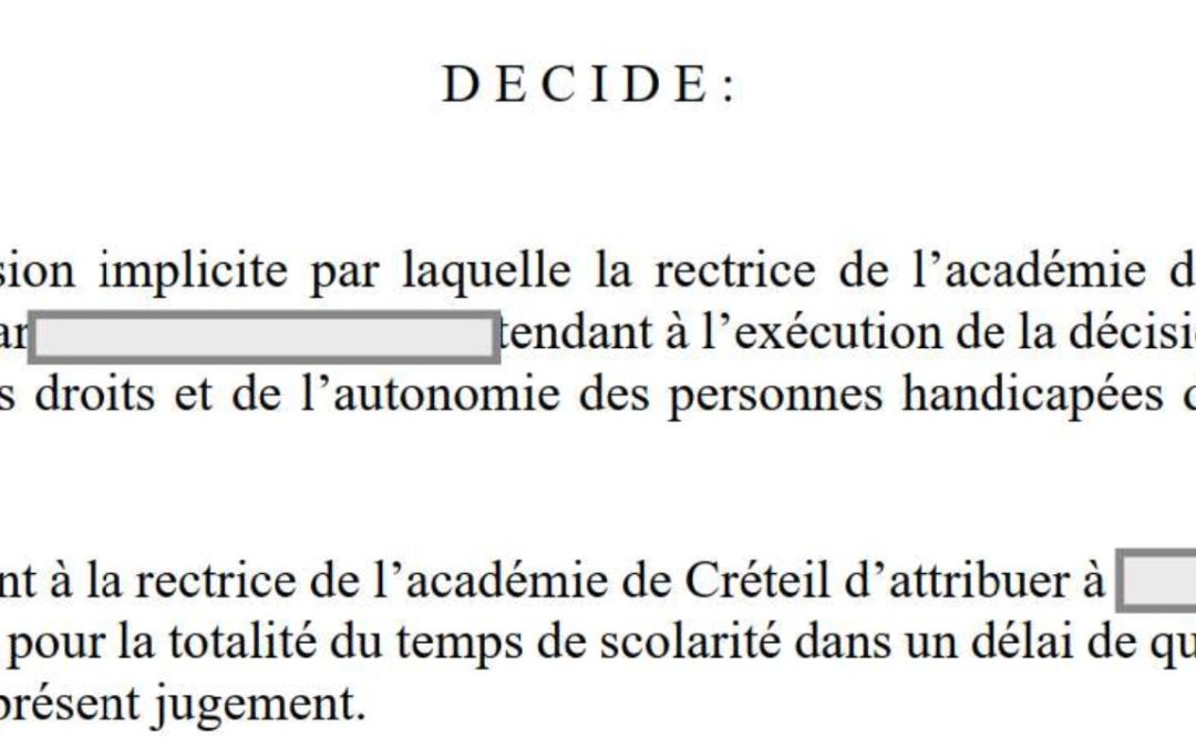 Handicap / AESH : Le droit au secours des enfants en situation de handicap