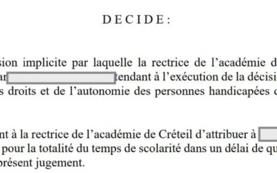 Handicap / AESH : Le droit au secours des enfants en situation de handicap